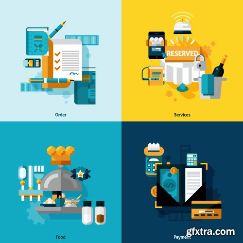 Templates flat illustrations design concept vector