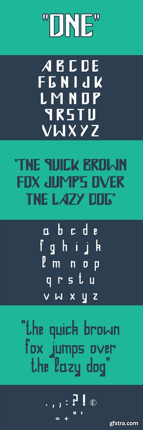 ONE Typeface