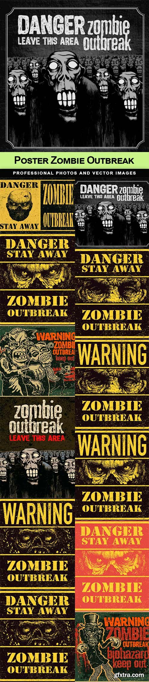 Poster Zombie Outbreak - 12 EPS