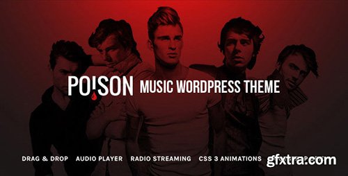 ThemeForest - Poison v1.0.3 - Music Bands Artist Club WordPress Theme - 12155343