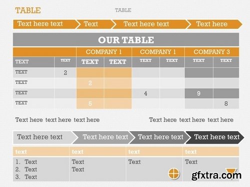 CM - Table 1 PowerPoint Template 372638