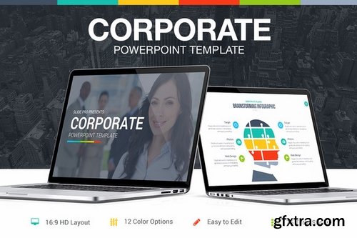 CM - Corporate PowerPoint Template 375918