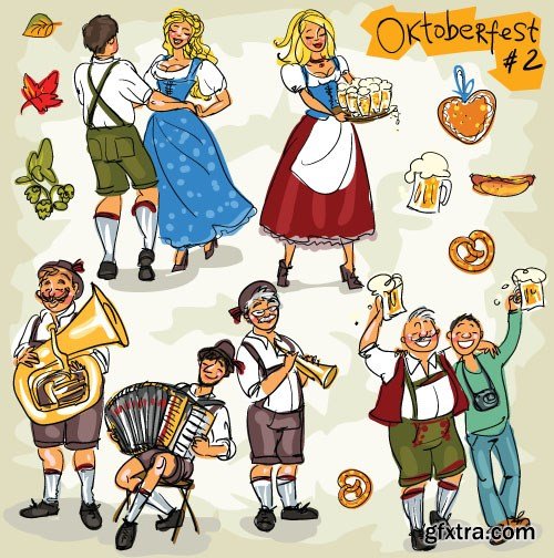 Oktoberfest - Munchen 2015, 25x EPS