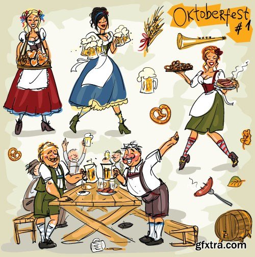 Oktoberfest - Munchen 2015, 25x EPS