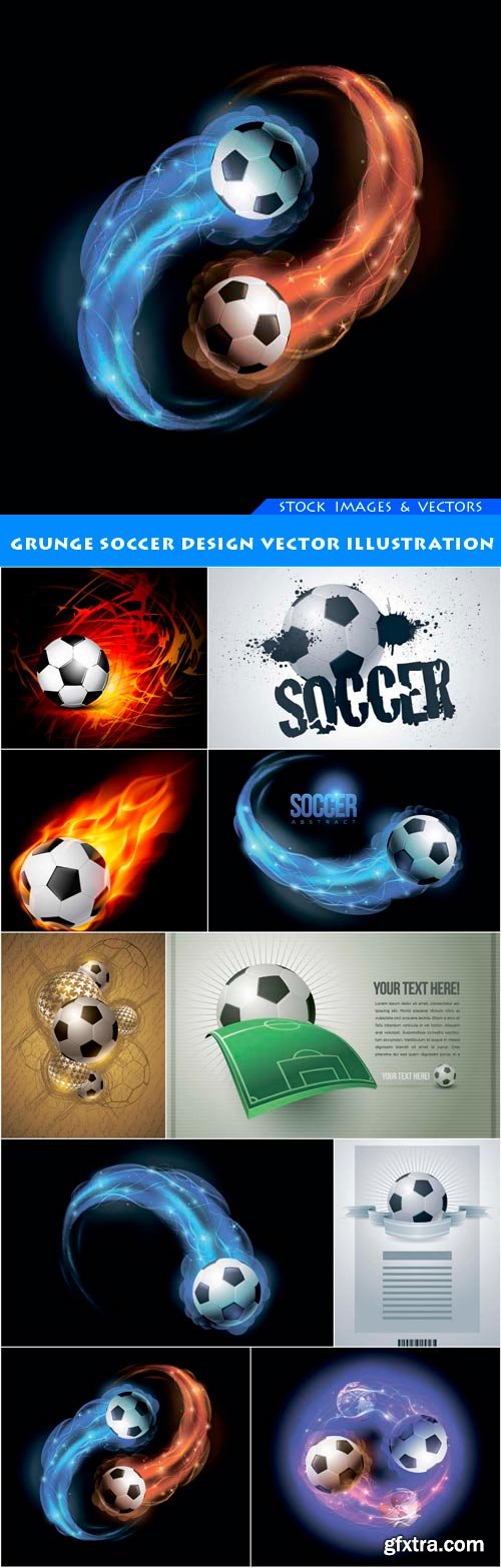 Grunge Soccer Design vector illustration 11X EPS