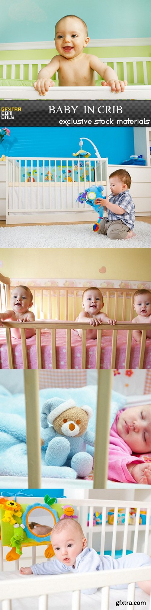 Baby  in Crib - 5 UHQ JPEG