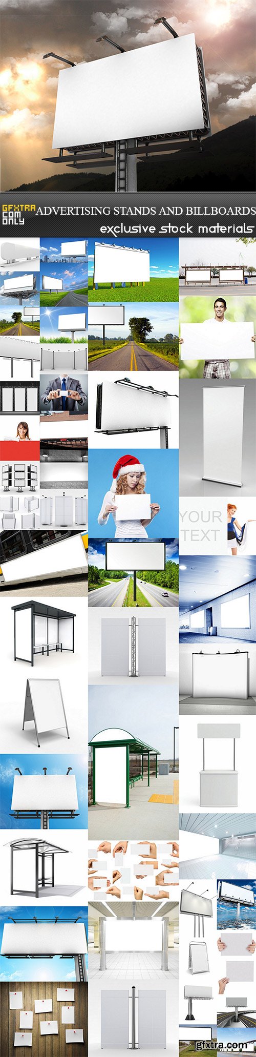 Advertising Stands and Billboards - 50 UHQ JPEG