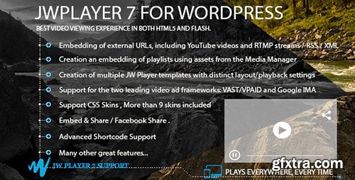 CodeCanyon - JWPlayer 7 for Wordpress v1.0 - 12841912