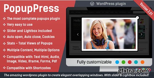 CodeCanyon - PopupPress v2.03 - Popups with Slider & Lightbox for WP - 5197157