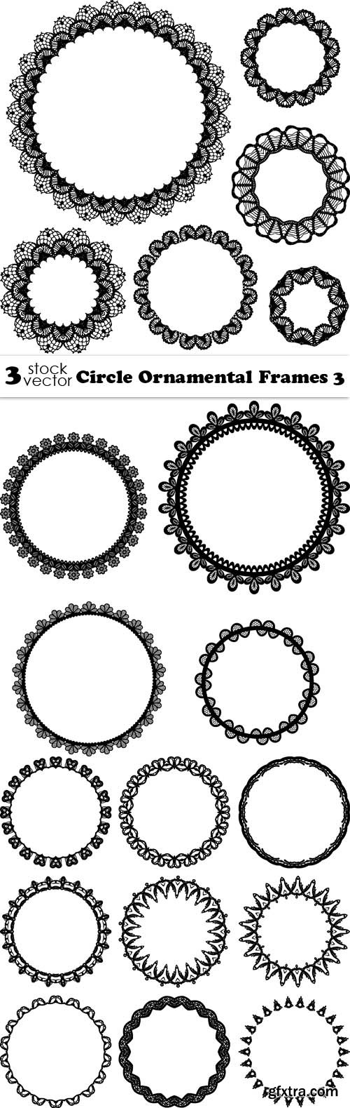 Vectors - Circle Ornamental Frames 3