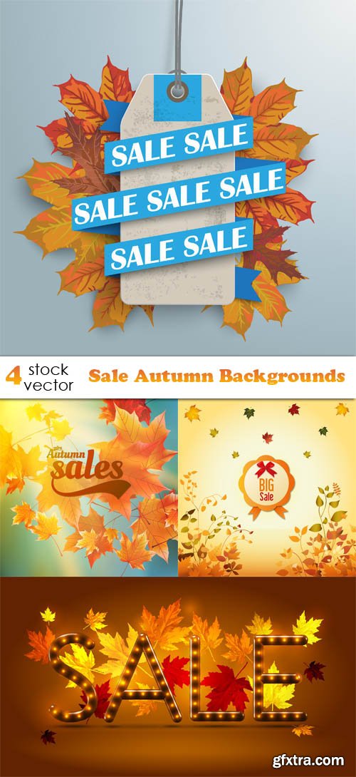 Vectors - Sale Autumn Backgrounds