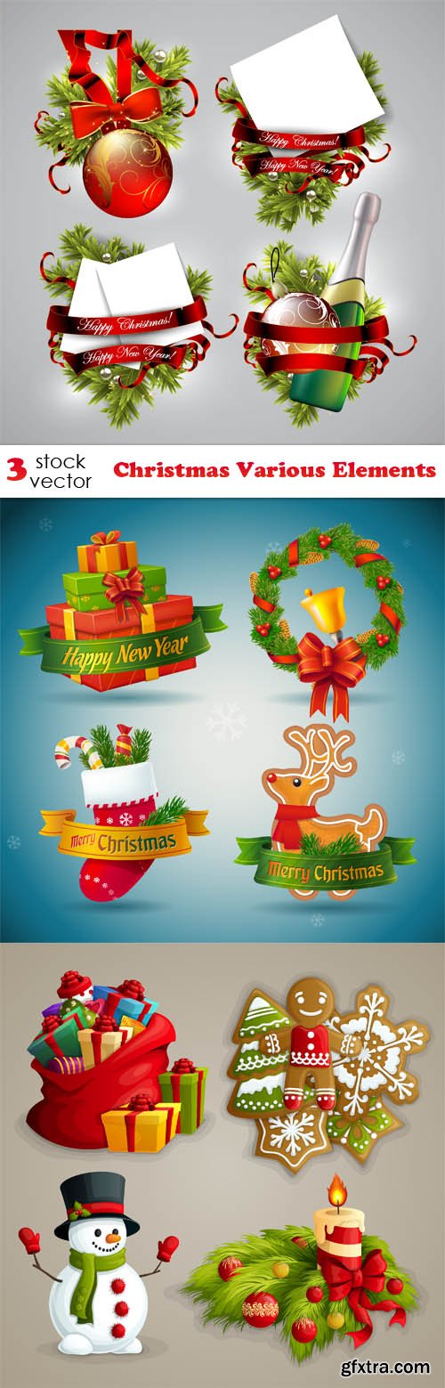 Vectors - Christmas Various Elements