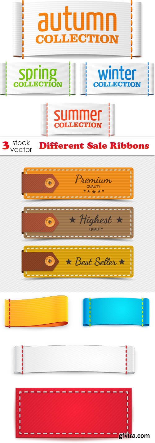 Vectors - Different Sale Ribbons