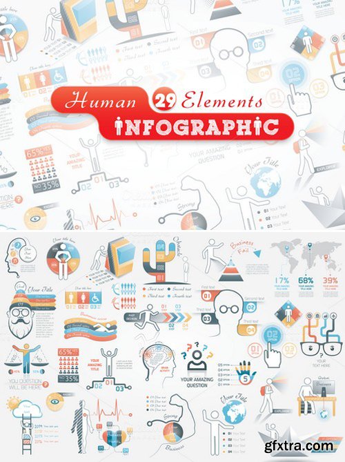 CM - Human Infographic Bundle 213610