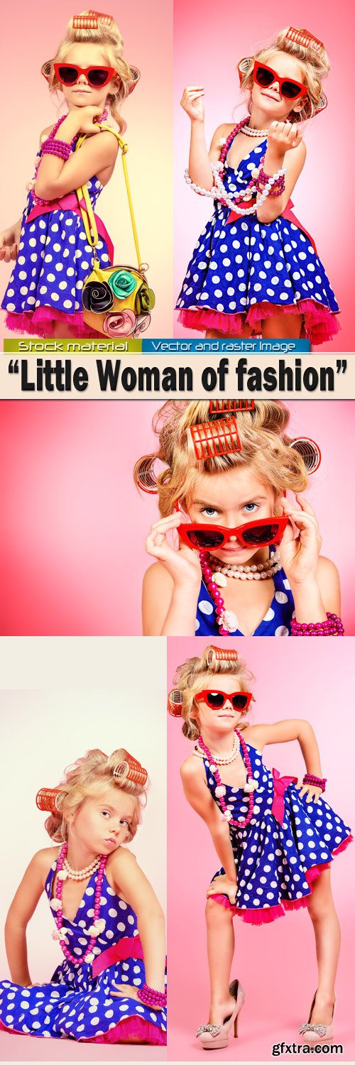 Little Woman of fashion with accessories