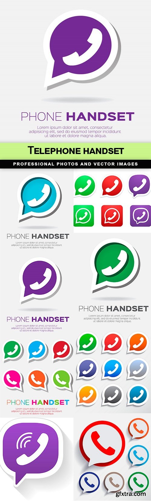 Telephone handset - 8 EPS