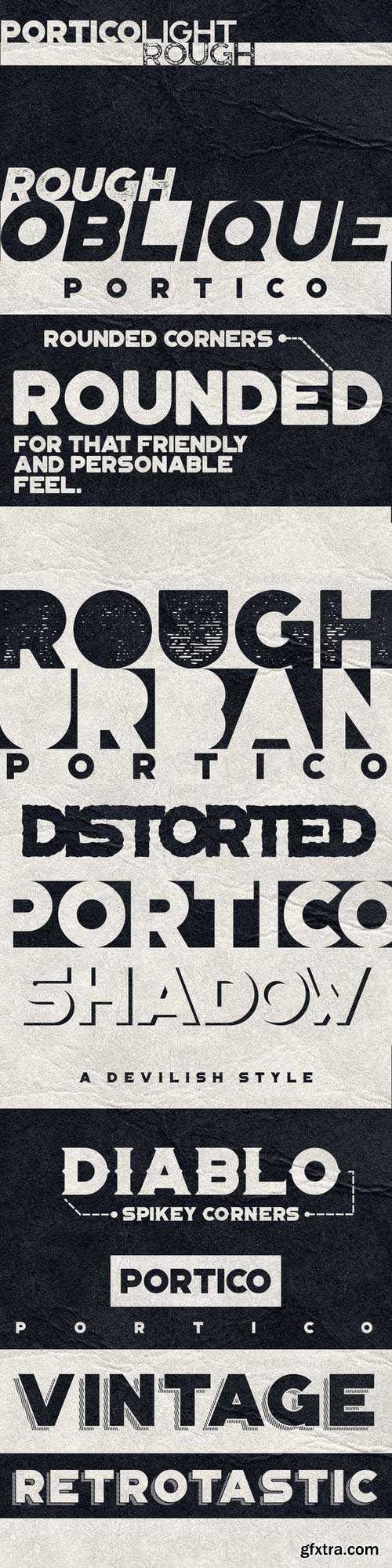 CM - Portico Typeface 380581 $20