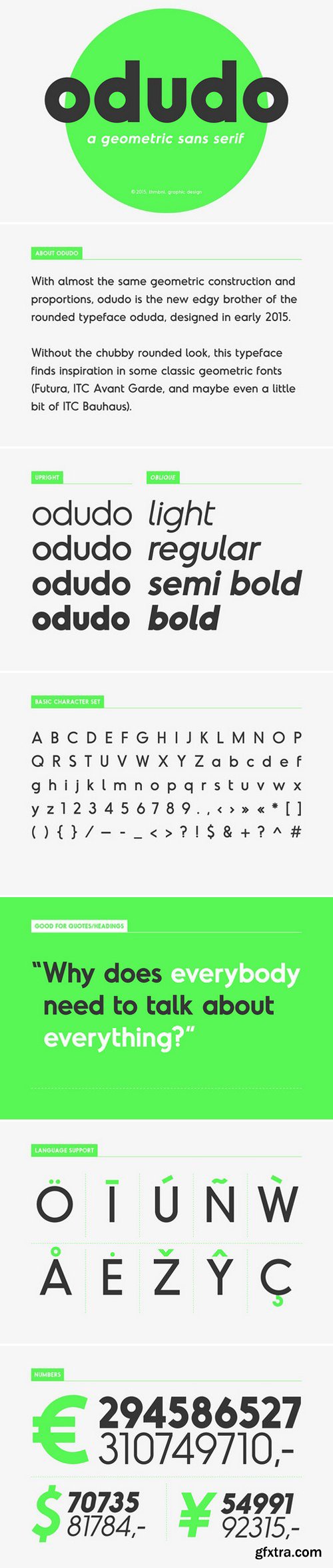 CM - Odudo - Typeface 380024