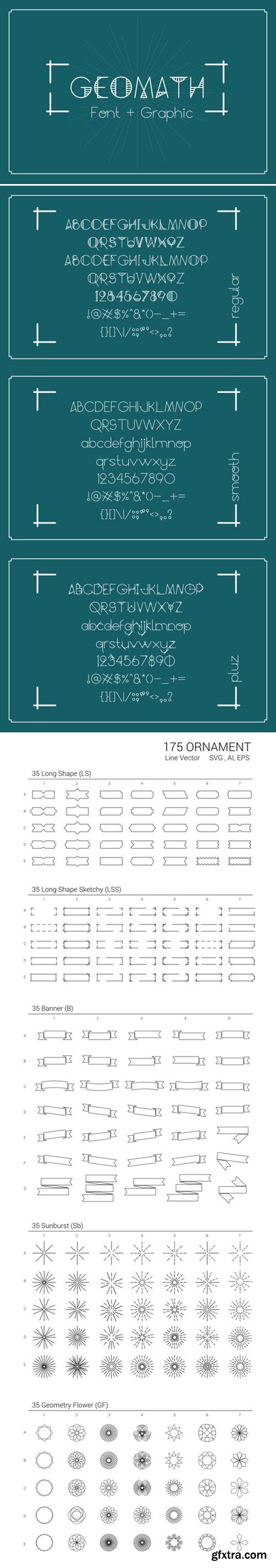 CM - GeoMath - Font & Graphic 380503