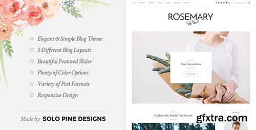 ThemeForest - Rosemary v1.5.1 - A Responsive WordPress Blog Theme - 10695119