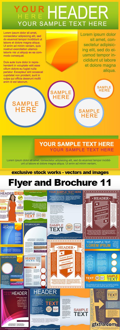 Flyer and Brochure 11 - 35x EPS