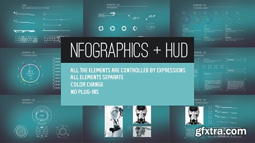 Videohive Infographics + HUD 12598101