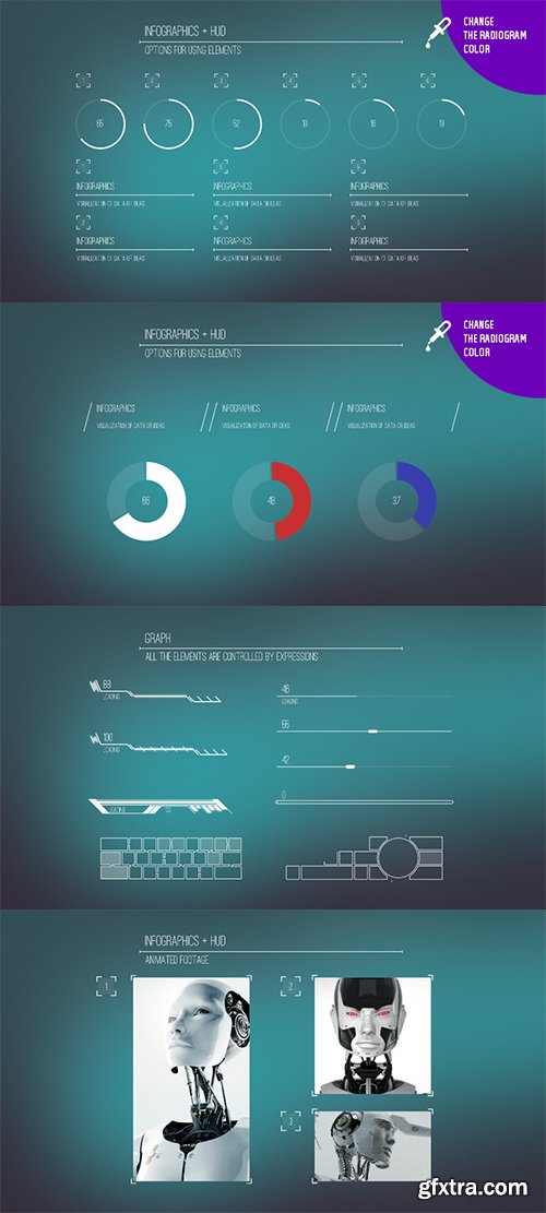 Videohive Infographics + HUD 12598101