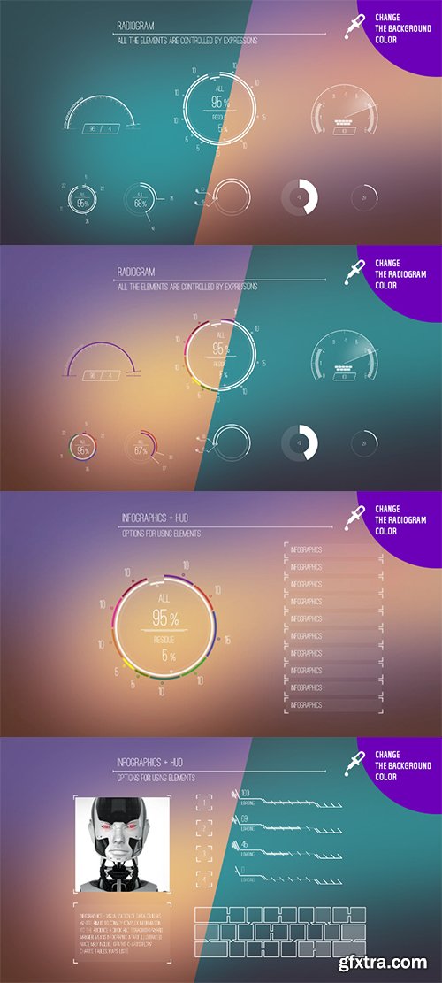 Videohive Infographics + HUD 12598101