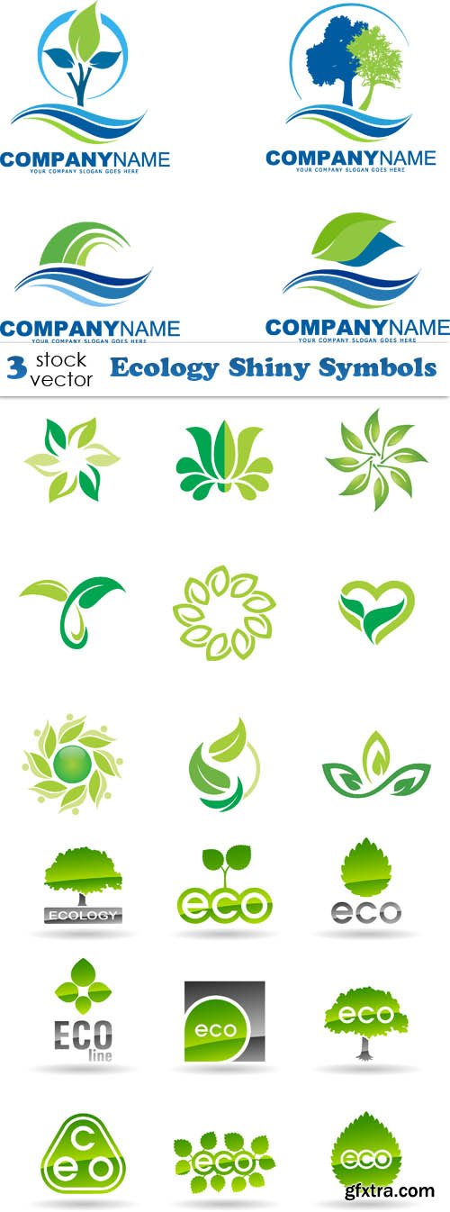 Vectors - Ecology Shiny Symbols