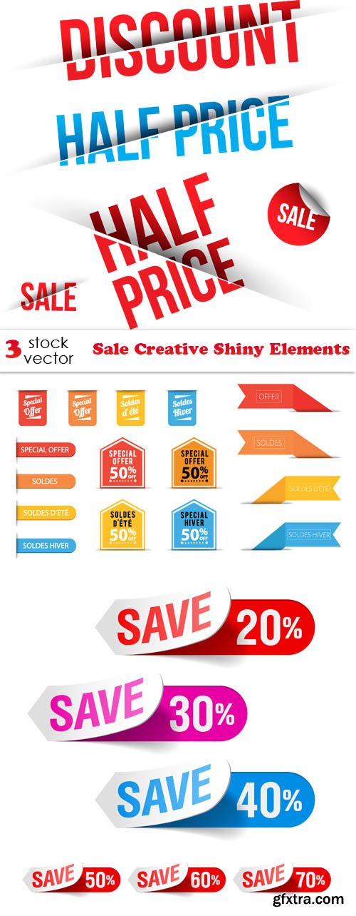 Vectors - Sale Creative Shiny Elements