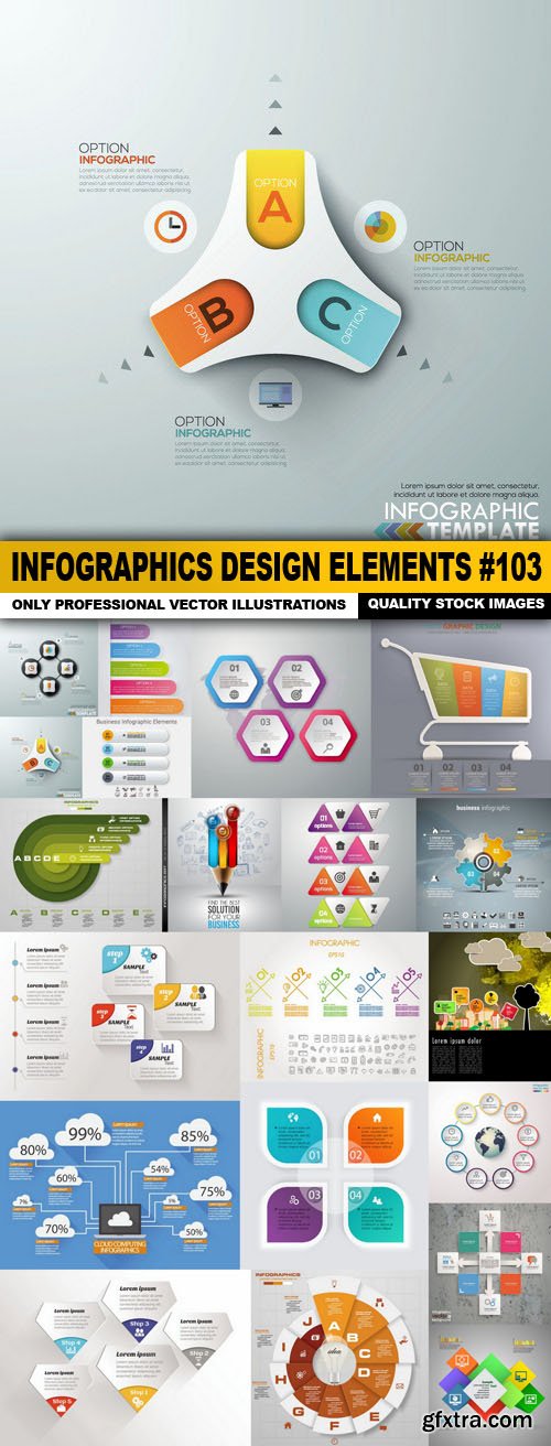 Infographics Design Elements #103 - 20 Vector