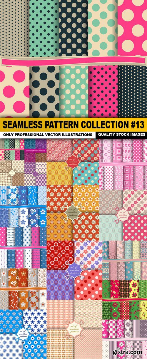 Seamless Pattern Collection #13 - 17 Vector