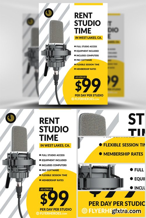 Studio Time Flyer Template