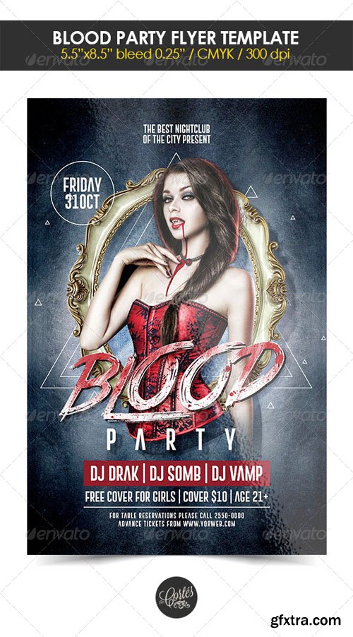 Blood Party Flyer Template