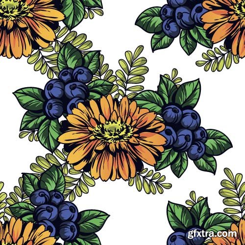 Vector Seamless Patterns Pack - 27x EPS