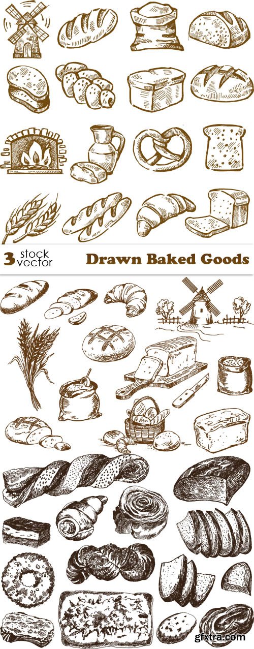 Vectors - Drawn Baked Goods