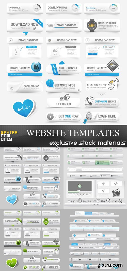 Website Templates - 5xEPS