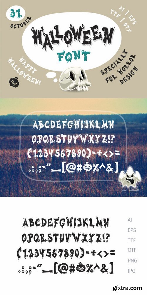 CM - Halloween Font 381342