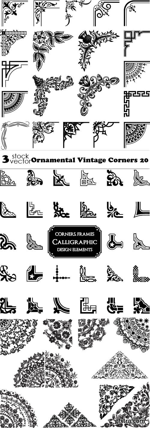 Vectors - Ornamental Vintage Corners 20