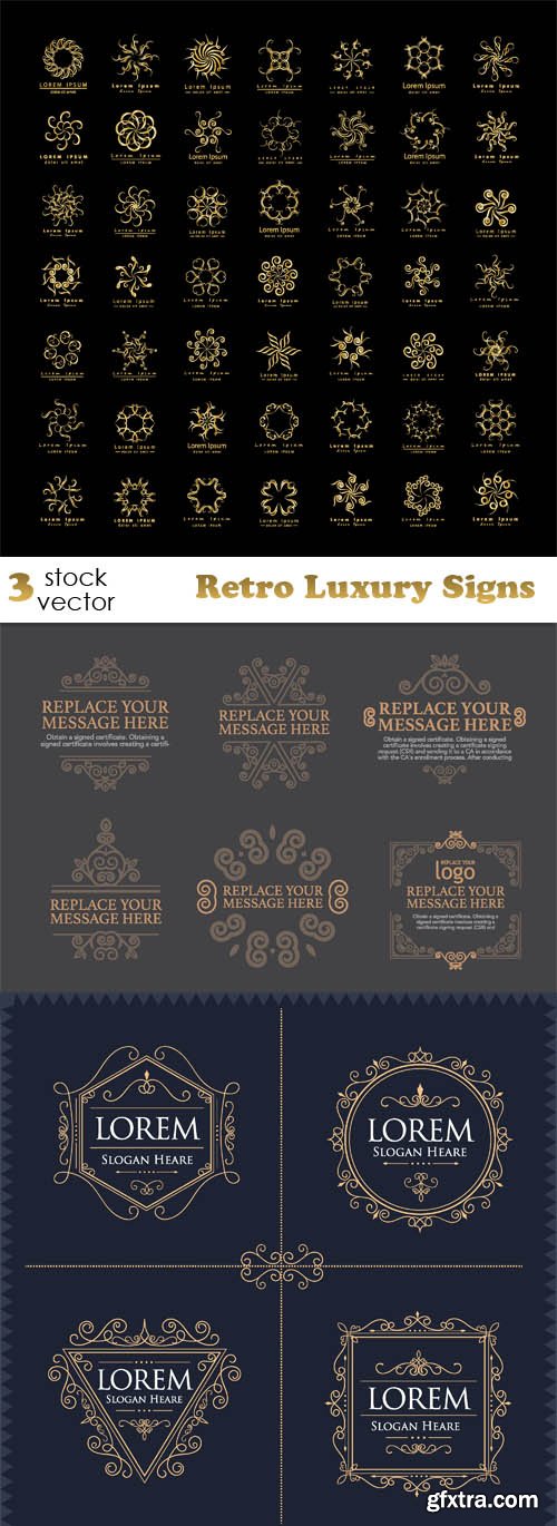 Vectors - Retro Luxury Signs