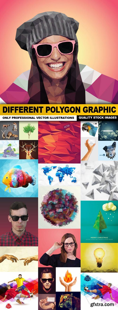 Different Polygon Graphic - 25 Vector