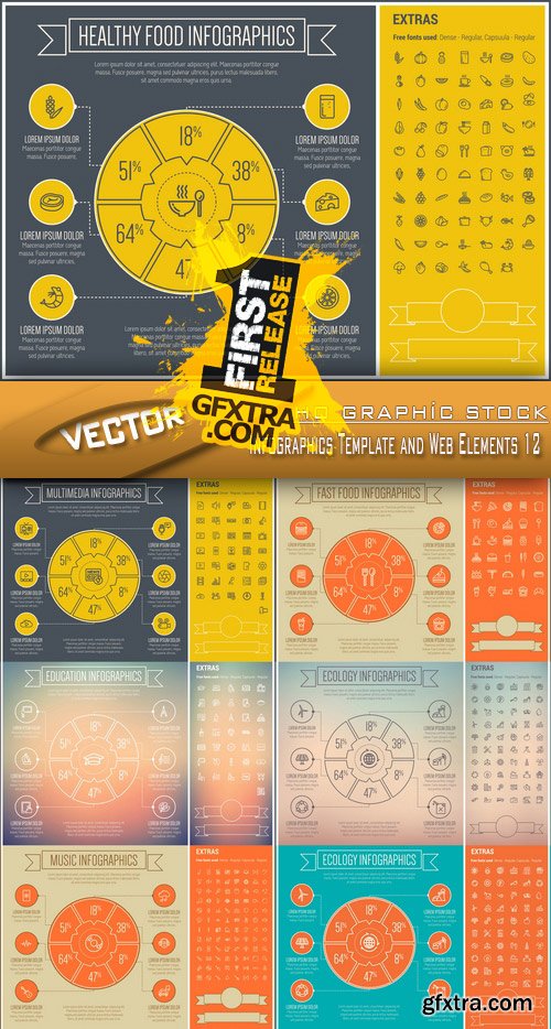 Stock Vector - Infographics Template and Web Elements 12