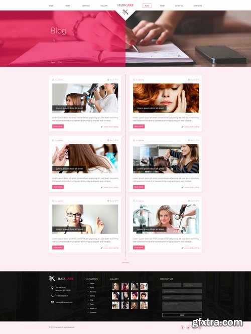 CM - Hair Care Salon/Beauty PSD Template 377586