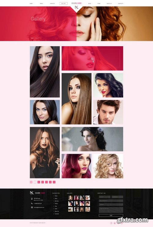 CM - Hair Care Salon/Beauty PSD Template 377586