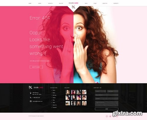 CM - Hair Care Salon/Beauty PSD Template 377586