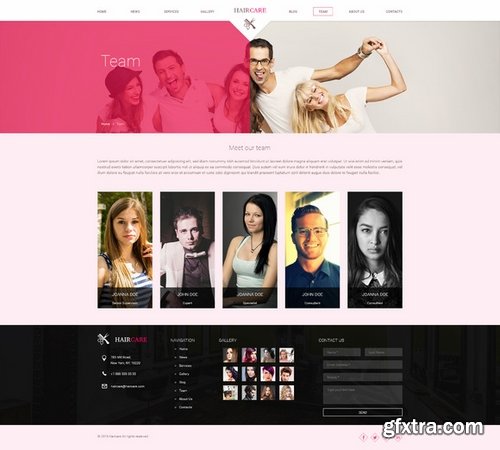 CM - Hair Care Salon/Beauty PSD Template 377586