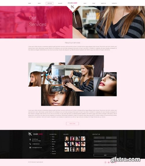 CM - Hair Care Salon/Beauty PSD Template 377586