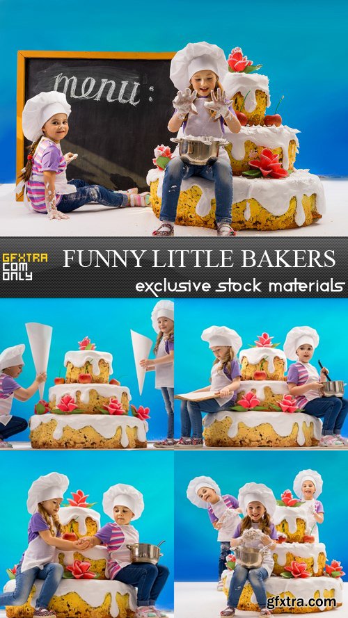 Funny Little Bakers - 5 UHQ JPEG