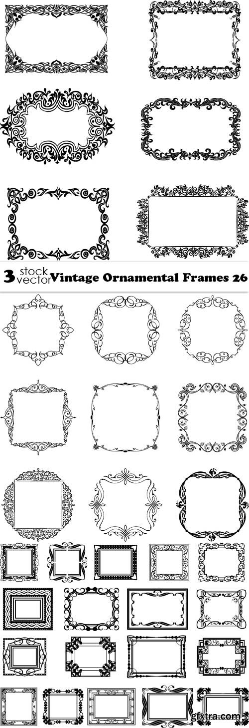 Vectors - Vintage Ornamental Frames 26