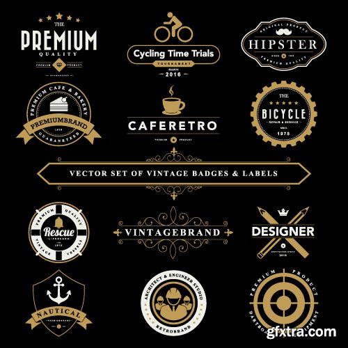 Vintage Logo and Badges set vector